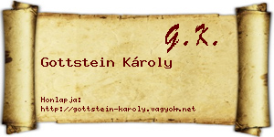 Gottstein Károly névjegykártya